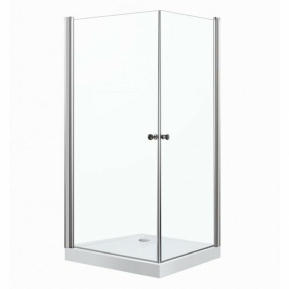 MADRID80 KOMPLET szögletes nyílóajtós zuhanykabin zuhanytálcával 80x80x198 cm-es méretben