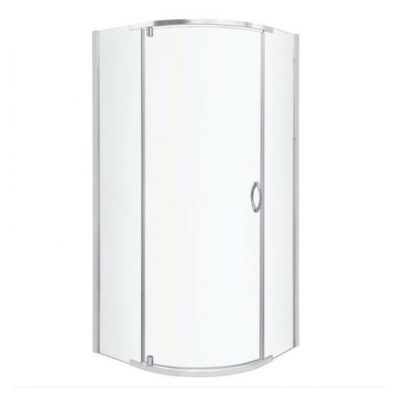 Splash íves zuhanykabin tálcával 79x79x206cm - króm profil, víztiszta üveg