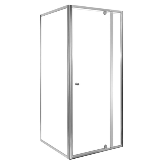 Flexi sarokba szerelhető szögletes zuhanykabin 80x80 cm zuhanytálca nélkül