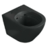 Kép 2/5 - Delos BLM fali rimless WC soft-close ülőkével fekete színben