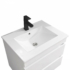 Kép 3/10 - Cube 60 alsó fürdőszobabútor kerámia mosdóval 2 fiókos, magasfényű festett fehér