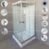 Kép 7/8 - Valerie 80x80 cm szögletes hidromasszázs zuhanykabin