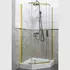Kép 3/4 - Kora 90 Gold szögletes nyílóajtós zuhanykabin