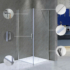 Kép 5/10 - MONICA90 Monica szögletes nyílóajtós zuhanykabin 90x90x190 cm