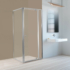 Kép 2/5 - Flexi sarokba szerelhető szögletes zuhanykabin 80x80 cm zuhanytálca nélkül