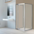 Kép 2/3 - Flexi sarokba szerelhető aszimmetrikus zuhanykabin 80x90 cm zuhanytálca nélkül