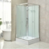 Kép 4/8 - Polo White II szögletes fehér hátfalas zuhanykabin, akril zuhanytálcával, 90x90x195 cm-es méretben